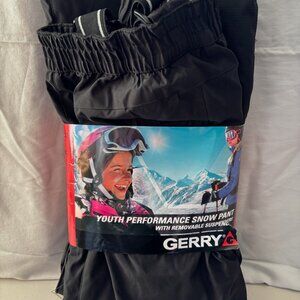 Gerry youth snow pants, black, M 10/12 - NWT